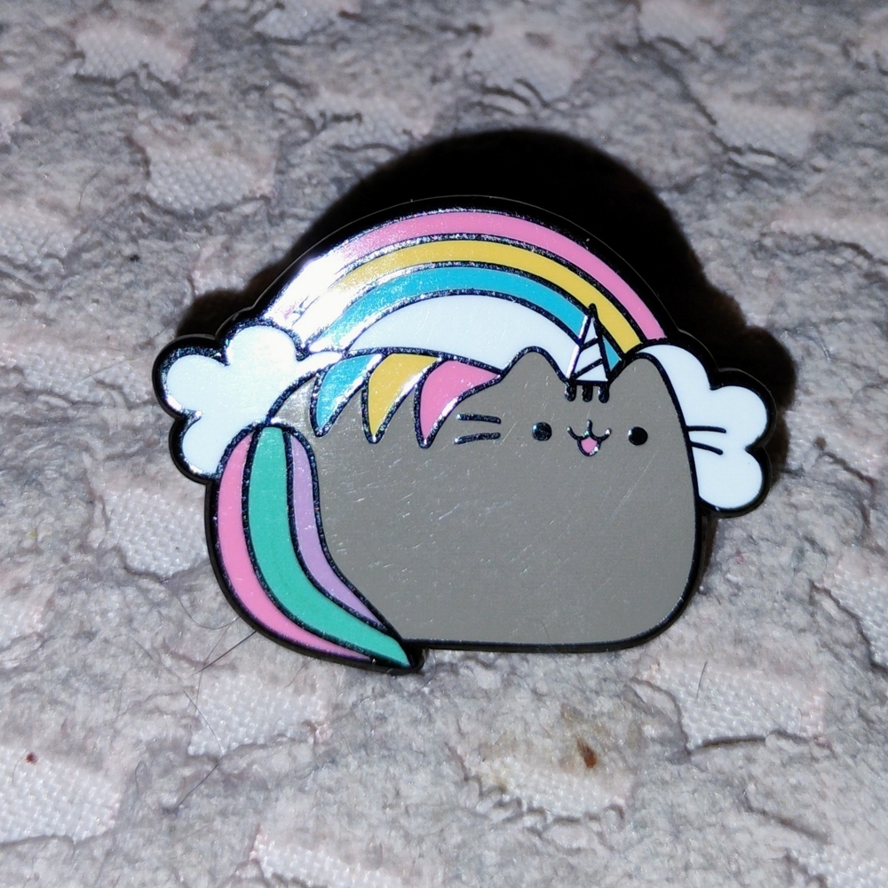 Pusheen the Cat Rainbow Enamel Pin